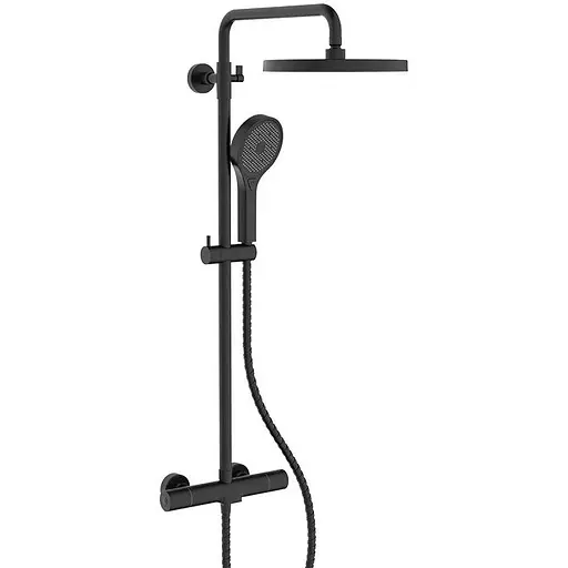 Душова система з термостатом Koer KB-55013-05 KR4731, Чорний матовий - фото 1