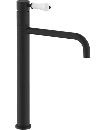 Смеситель для умывальника Rea Serra black высокий REA-B1142 Черный матовый - фото 1