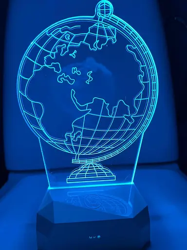 Светильник ночник 3D глобус USB, аккумулятор - фото 5