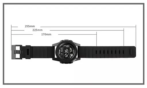 Чоловічий спортивний годинник Skmei 1906 Чорний циферблат - фото 9