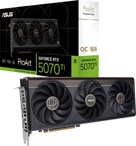Відеокарта GeForce RTX 5070 Ti 16GB Asus ProArt OC (PROART-RTX5070TI-O16G)