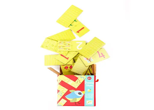 Настольная игра Djeco Детское домино. Раз Два Три (Domino One, two, three, 28 pcs) (DJ08168) - фото 5