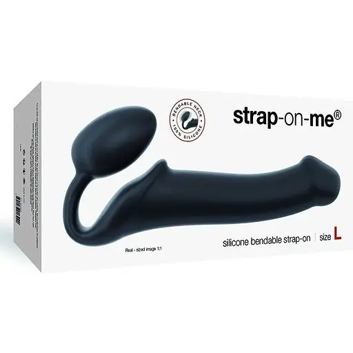 Безременный страпон Strap-On-Me Black XL - фото 3