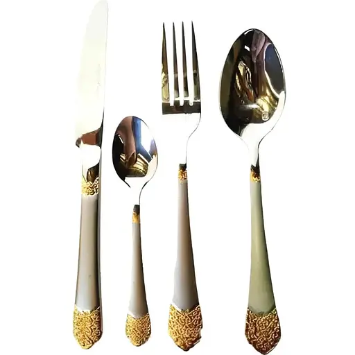 Набор столовых приборов Hoffburg HB 24010 GS 24 предмета - фото 1