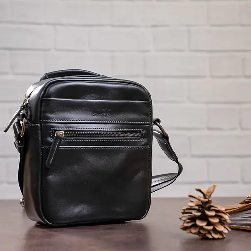 Сумка кожаная мужская SHVIGEL 18х21х7,5 см sum0012507 - фото 6