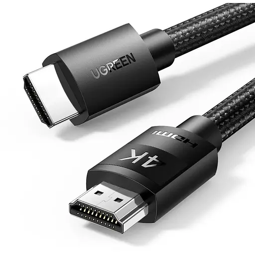 Кабель HDMI M - M, 5.0 м, V2.0 Cafule 4K@60Hz, в поліуретановій оплітці HD119 UGREEN