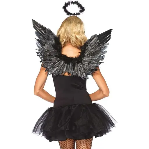 Крила чорного ангела Leg Avenue Angel Accessory Kit Black - фото 2