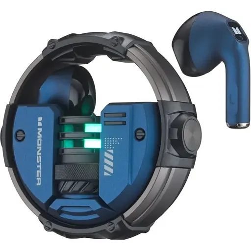 Навушники Monster Bluetooth XKT10 Wireless Bluetooth 5.2 Gaming earbuds 300mAh сині