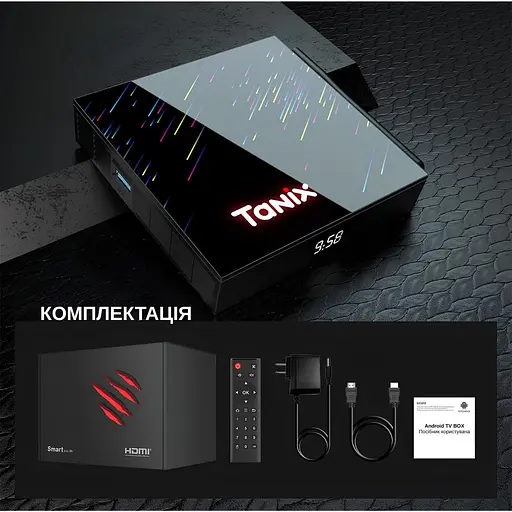Смарт ТВ-приставка Tanix TX68 4/32GB Android 14 (TBT60432B 3640) Чорна - фото 9
