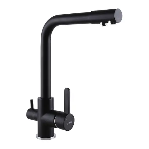 Змішувач для кухні під осмос Globus Lux GLLR-0444-10-BB Чорний матовий - фото 3