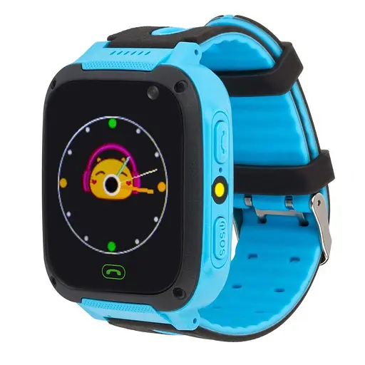 Детские часы SMART BABY S12 с GPS синими. - фото 1