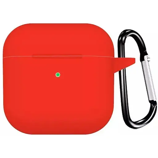 Чохол-накладка DK Silicone Candy Friendly з карабіном для Apple AirPods 3 (red)
