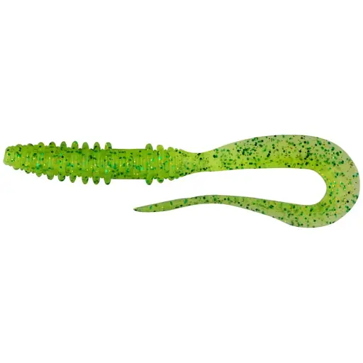 Силікон Keitech Mad Wag Mini 3.5" #424 Lime Chartreuse 10 шт/уп