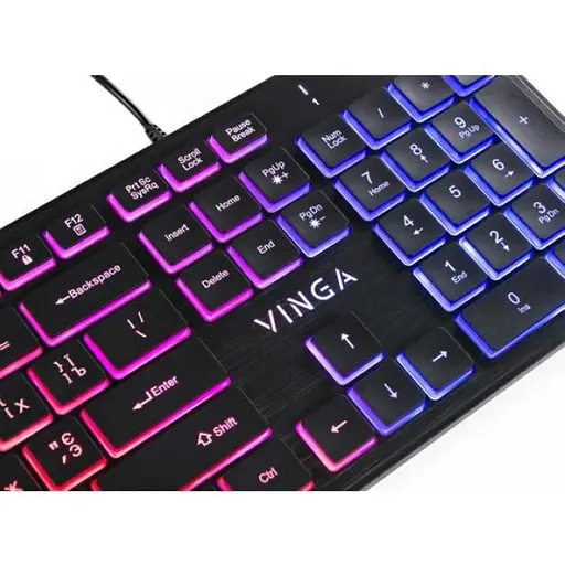 Клавіатура Vinga KB410 black - фото 5