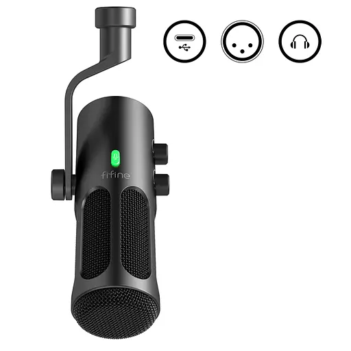 Мікрофон Fifine Tank 3 USB/XLR Black (Tank3) - фото 4