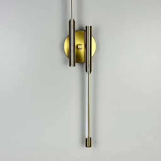 Світлодіодне латунне бра у металевому корпусі 62 см Арт. W 003/600 AB Line F - фото 5