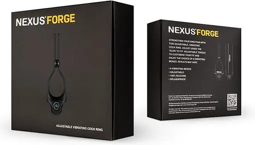 Ерекційне кільце Nexus Forge Vibrating Adjustable Lasso Black - фото 8
