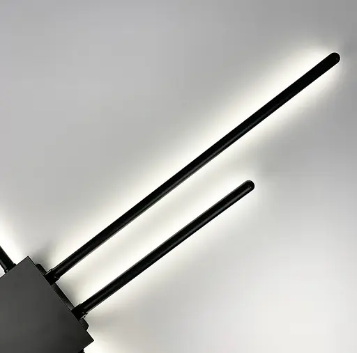 Мінімалістична модель бра на 8 ріжків Line F WJ 7214/8 BK - фото 3