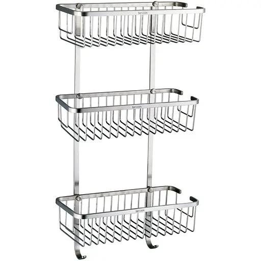 Полка тройная Globus Lux SQ9477, Нержавеющая сталь - фото 1