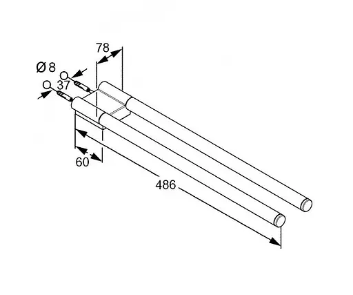 Тримач для рушника Kludi A-XES 4897705 - фото 2