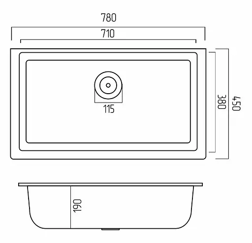 Кухонна мийка Platinum 7945 PARUANA (SP000039154) - фото 7