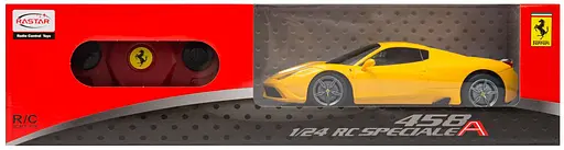 Машинка Rastar Ferrari 458 Speciale A на управлінні 1:24 жовтий 71900 - фото 4