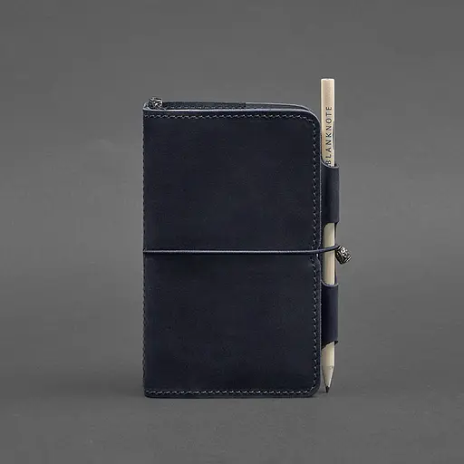 Шкіряний блокнот (Софт-бук) 3.0 синій - фото 6