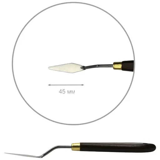 Мастихін Rosa Gallery Classic №44 довжина 4.5 см ромб - фото 1