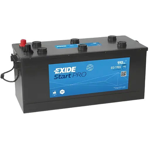 Аккумулятор Exide Start PRO 190Ah боковая(+/-) (1100EN) (513х223х223) EG1903