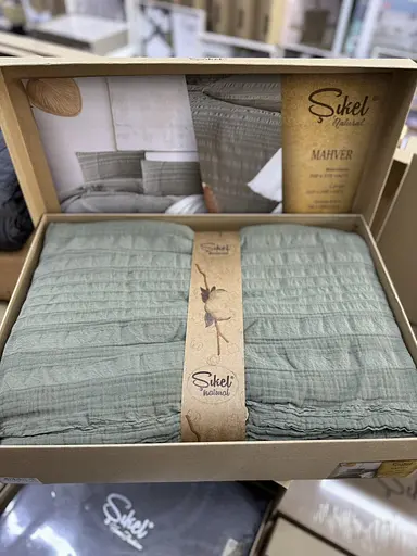 Постільна білизна Mahver Yesil Муслін Sikel pbe0051685 - фото 1