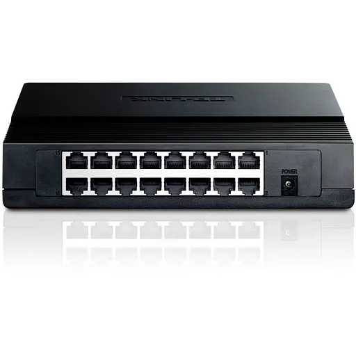 Коммутатор TP-Link TL-SF1016D неуправляемый настольный коммутатор - фото 4