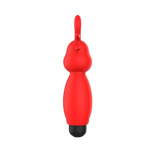 Вибратор для клитора Erospace Sweet Play Mini Reindeer Vibrator A10 8.8 см красный - фото 2