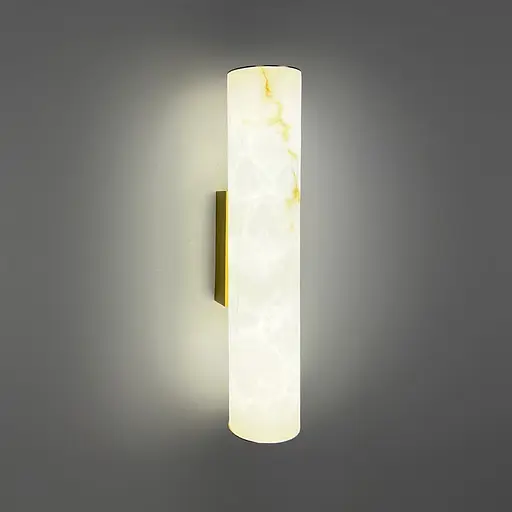 Бра Line F з імітацією мармуру з латунним корпусом Ø8х40 см Арт. WJ366/80*400H - фото 2