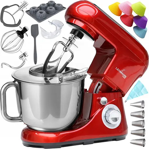 Кухонний комбайн тістоміс Lehmann Chervil RED 2200W - фото 1