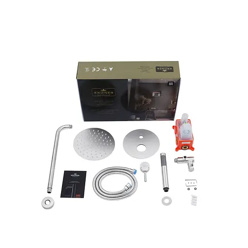 Душова система прихованого монтажу Kroner KRP Edelstahl Klassisch - ESG082 CV029973, Нержавіюча сталь - фото 11