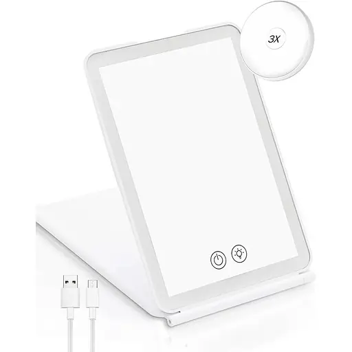 Легке світлодіодне складне дзеркало для макіяжу Kensekun