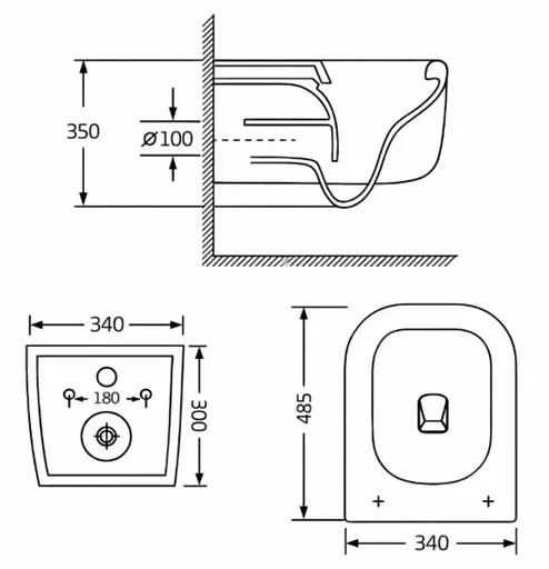 Унитаз подвесной Qtap Gemini Ultra Quiet, с сиденьем Slim Duroplast / Soft-close / Quick Release QTTAU26W49119 - фото 6