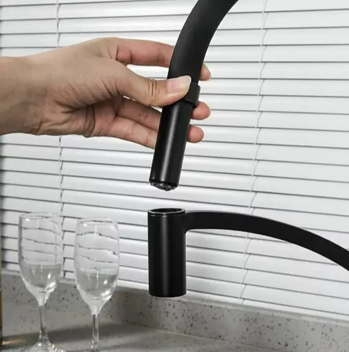 Змішувач для кухні Frap з гнучким виливом F4552-6 - фото 3