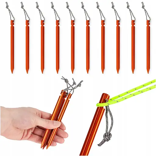 Набір кілочків для намету Mountain Goat алюмінієві 15 см, Y-подібні 10 шт (P-5905973406888) - фото 2