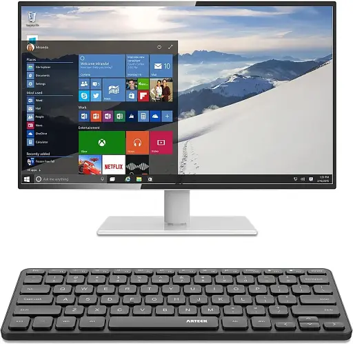 Бездротова клавіатура Arteck HW305-3 2.4G з медіа-гарячими клавішами - фото 3