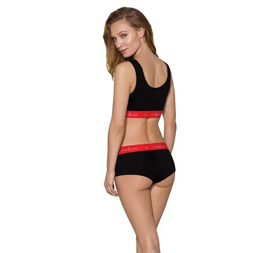 Спортивный топ на широких бретелях Passion PS003 TOP black L - фото 3