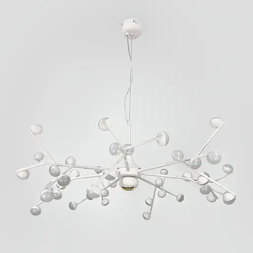 Люстра-молекула в білому кольорі на 42 світлодіоди | Арт. SP 06/42 WT | Line F - фото 1