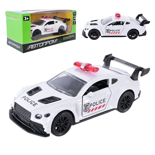 Металлическая автомодель Автопром 1:43, открывающиеся двери AP4390 (В ассортименте) - фото 4