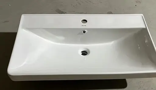 Умивальник меблевий Mixxus Premium Style-1503 800x480x190 мм з отвором під змішувач і переливом MP6500, Білий - фото 4