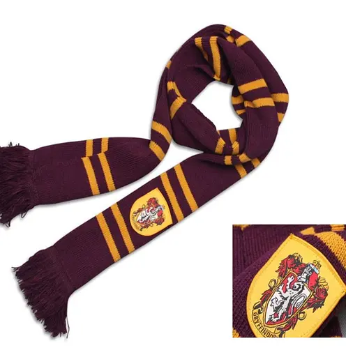 Шарф факультетов Хогвартса Гриффиндор с бахромой HP 6,115.532 - фото 2