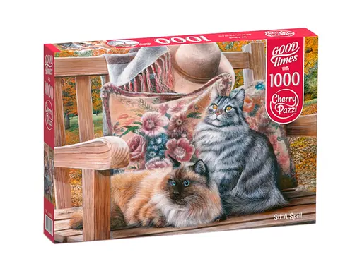 Пазли CherryPazzi Котячі посиденьки, 1000 елементів, 50x70 см, 30585