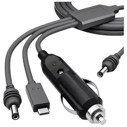 Кабель живлення для Starlink Mini DC + Type-C + автомобільний прикурювач 5 м (18799) - фото 2