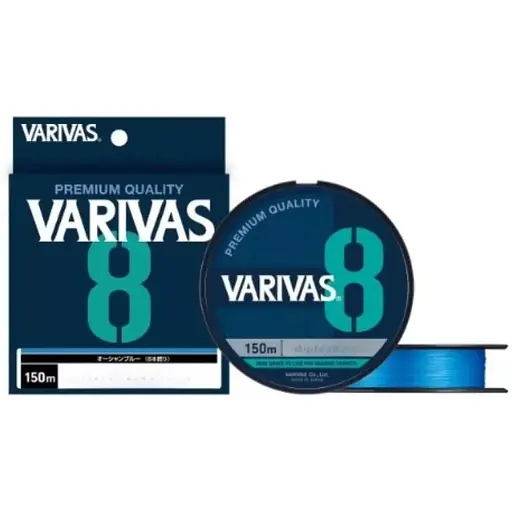 Шнур Varivas PE Line Ocean Blue X8 150 m 16.76 kg 0.235 mm 2.0 (1102-VA 13626)