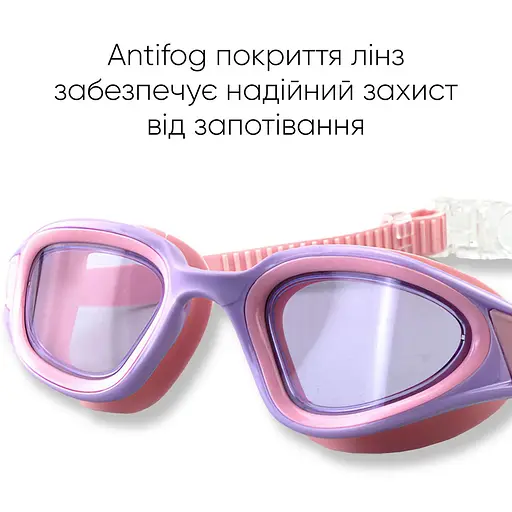 Окуляри для плавання Renvo Javari Уні Anti-fog Рожевий OSFM (2SG300-12) - фото 6