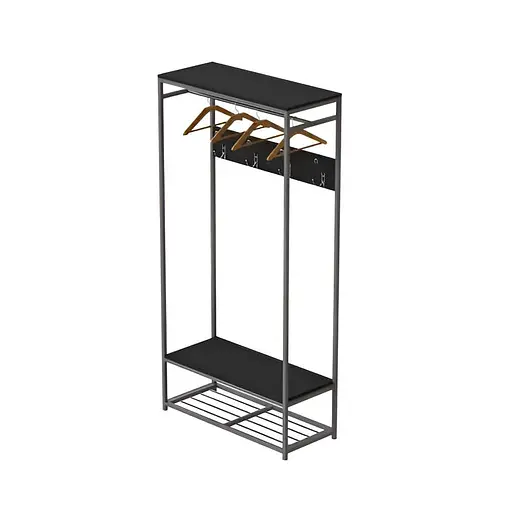 Вішалка модульна підлогова Треліс 15 180x90x38 сірий ДСП Сосна Кембра 16мм FRD-104378